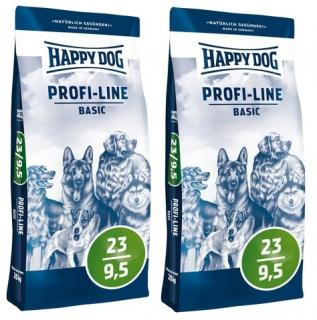 HAPPY DOG Profi-Line Basic 23/9,5 2 x 20 kg