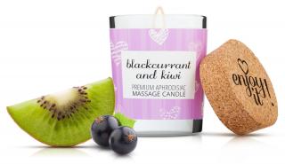Masážní svíčka na tělo MAGNETIFICO - Enjoy it! Blackcurrant and kiwi