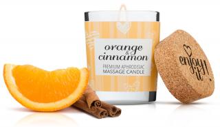 Masážní svíčka na tělo MAGNETIFICO - Enjoy it! Orange and cinnamon