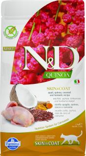N&D GF Quinoa CAT Skin&Coat Quail & Coconut 1,5 kg
