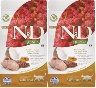 N&D GF Quinoa CAT Skin&Coat Quail & Coconut 3 kg