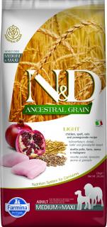 N&D Low Grain DOG Light M/L Chicken&Pomegranate 12 kg