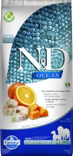 N&D OCEAN DOG Adult M/L Codfish & Pumpkin & Orange 12kg