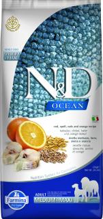 N&D Ocean Low Grain Dog Adult M/L Codfish & Orange 12 kg