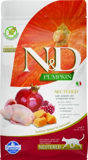 N&D Pumpkin CAT NEUTERED Quail & Pomegranate 1,5 kg
