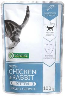 Nature's Protection Cat kaps. Kitten Chicken&Rabbit 100g