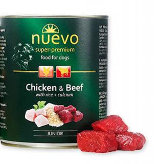 Nuevo Dog Junior kuřecí a hovězí 800 g