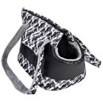 Transportní Taška textil "Belinda LUX" 3D ratan černá 30cm