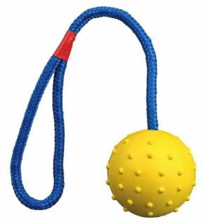 TRIXIE Vrhací míč hrbolatý na šňůře 6cm/30cm