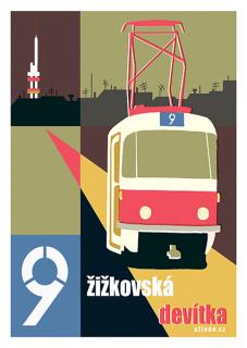 Retro plakát Praha formát: A2