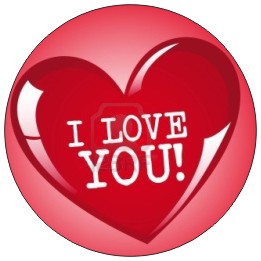 Button - placka I Love You 12