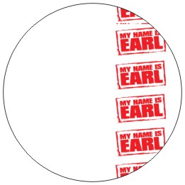 Button - placka My name is Earl logo