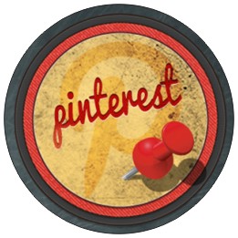 Button - placka Pinterest