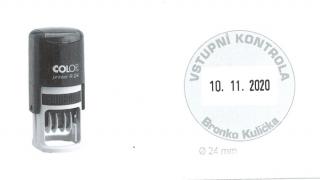 Colop Printer R 24 Dater (otisk průměr 24 mm)