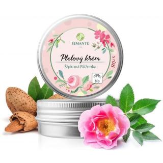 Hydratační pleťový krém s růží (Šípková Růženka) BIO Semante - 50 ml