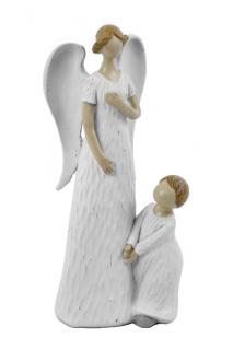 Anděl s dítětem | 2 varianty bílá
