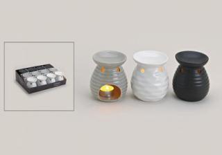 Aroma lampa keramika 11x10cm bílá