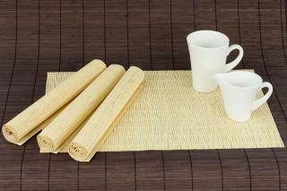 Bambusové prostírání | přírodní | 4ks