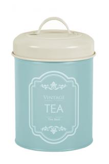 Dóza na čaj | Vintage | 2 barvy tyrkysová