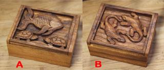 Dřevěná krabička | mahagonová B