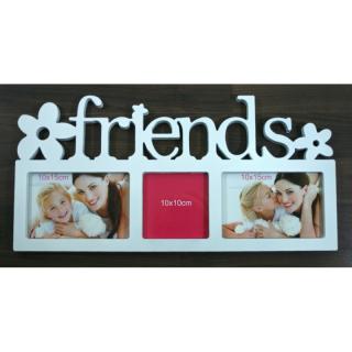 Fotorámeček Friends na 3 foto 45,5x22x1,5cm