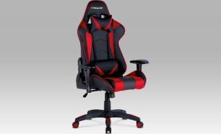 Kancelářská židle E-RACER | sportovní | houpací mechanismus červená