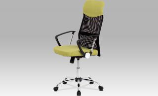 Kancelářská židle | houpací mechanika | kovový kříž zelená