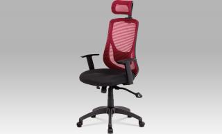 Kancelářská židle | synchronní mechanismus | látka Mesh červená