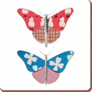 Korkové prostírání Butterfly Charm 12x12cm - 4ks