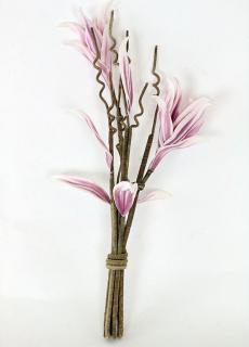 Magnolie ve vazbě | béžovo-vínová | umělá květina pěnová