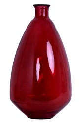 Skleněná váza ADOBE červená 60cm červená