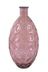 Skleněná váza DUNE 59cm růžová