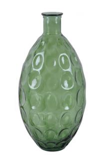 Skleněná váza DUNE 59cm zelená