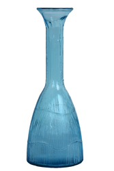 Skleněná váza modrá 30,5cm