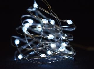 Světelný řetěz | 300 cm | 30 LED | studené bílé světlo