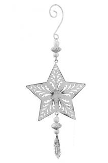 Vánoční dekorace | hvězda | s diamantem | více velikostí menší