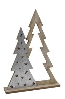 Vánoční dekorace | stromy | dřevěné | více velikostí větší