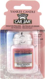 Yankee Candle do auta Růžové písky | 1x papírová visačka do auta | 14g
