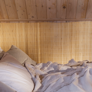 Bambusová rohož za postel přírodní, 2. jakost Šířka rohože: 90 cm, Délka rohože: 200 cm