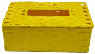 Box na kapesníky žlutý