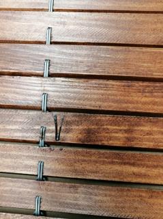 Dřevěná roleta - barva třešeň 120x250 cm s kazem