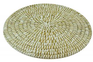 Kulaté prostírání z mořské trávy - proplétané Rozměry (cm): průměr 35