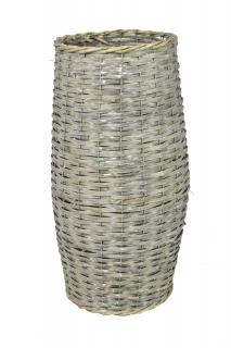 Váza proutěná šedá Rozměry (cm): 22x52