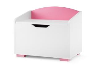 Velký dětský úložný box – růžový, 60 x 35 cm