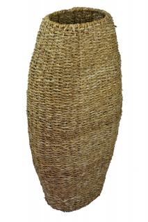 Vysoká váza z mořské trávy Rozměry (cm): 40x24 cm, v.80 cm