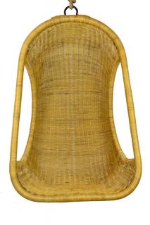 Závěsné ratanové křeslo medové Rozměry (cm): Křeslo včetně stojanu