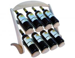 Stojan na víno 617 - Dřevěný stojan na 8 lahví vína