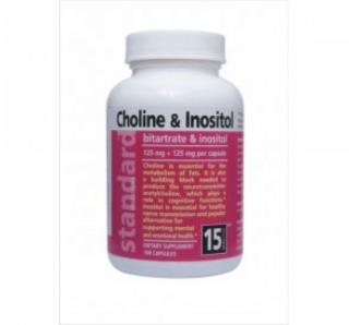 Cholín + Inozitol, 125 mg + 125 mg, 100 kapsúl