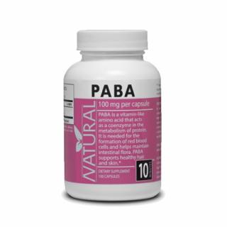 PABA - Kyselina para-aminobenzoová, 100 mg, 100 kapslí