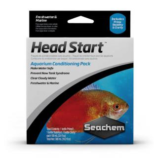 Seachem Head Start set přípravků pro start akvária (Prime, Stability, Clarity)